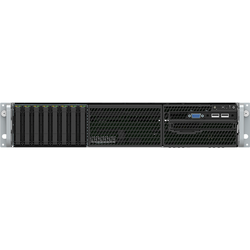 Intel® Server System R2208WFTZSR 2U, 2 x Socket 3647, Xeon SP CLX, Intel C624, 24xDDR4 ECC REG DIMMs 2133/2400/2666/2933 MHz, DCPMM Support, 2 х 10-Gbe, 8xHS HDD 2,5" SATA/SAS/NVMe, 6xPCI-E x8+IOM Conn+RM Conn, OCP support, 1x1300 Wt (1+0), no rails, no R