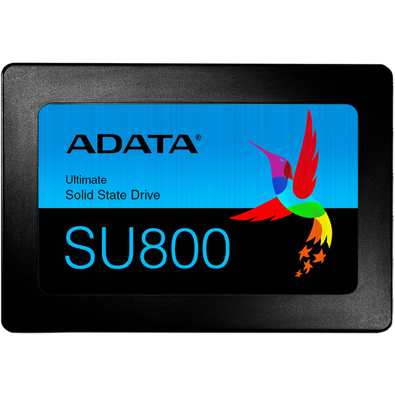 Твердотельный накопитель/ ADATA SSD Ultimate SU800, 256GB, 2.5" 7mm, SATA3, 3D TLC, R/W 560/520MB/s, IOPs 80 000/85 000, DRAM buffer 256MB, TBW 200, DWPD 0.7 (3 года)