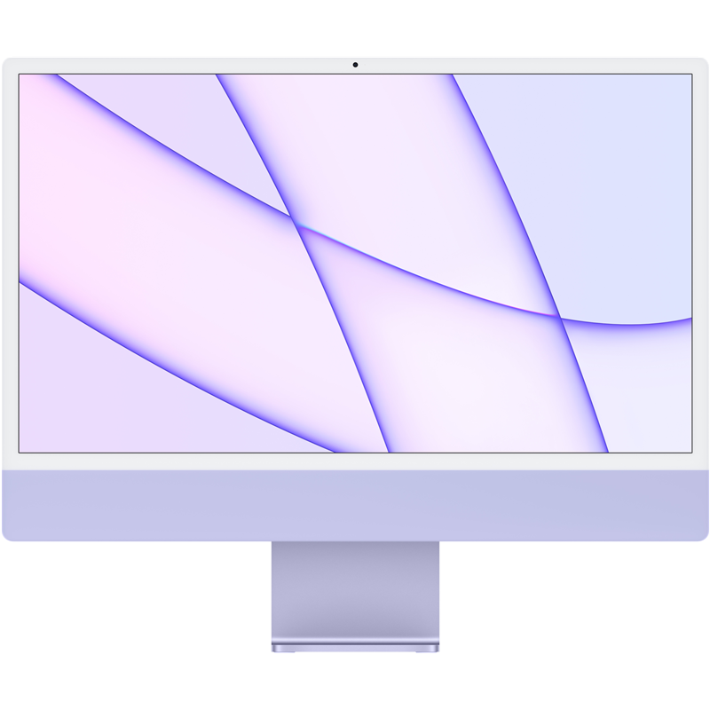 24-inch iMac with Retina 4.5K display: Apple M1 chip with 8-core CPU and 8-core GPU/8GB unified memory/512GB SSD - Purple