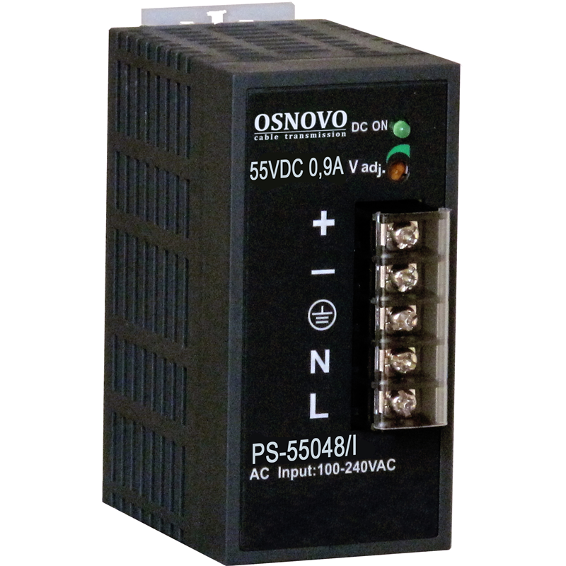 Блок питания/ OSNOVO Промышленный блок питания. DC55V, 0,9A (48W). Диапазон входных напряжений: AC195-265V
