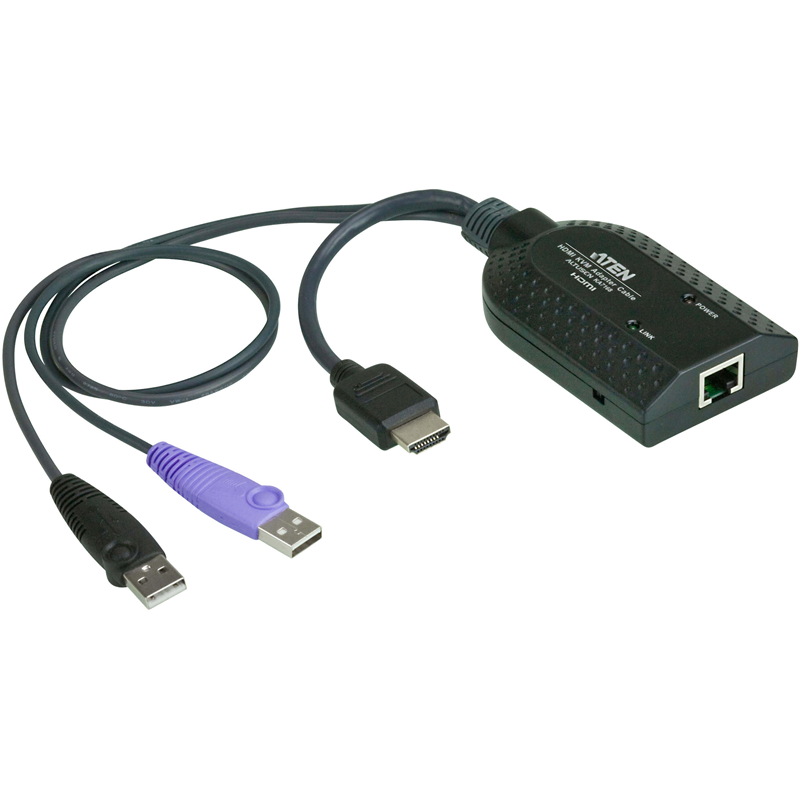 Модуль удлинителя, HDMI+KBD+MOUSE USB,  50 метр., для подкл. комплекта перключат. KN2124v/2140v/4124v/4140v/2116A/2132/4116/4132; KM0532/0932/0032, макс.разреш. 1920х1200, RJ45+HD-DP+USB A-тип, Female+2xMale, без Б.П., (DDC2B)/ HDMI USB Virtual Media KVM 