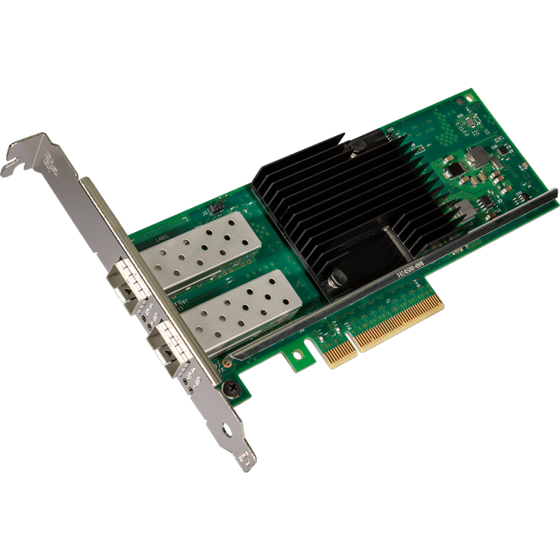 Intel® Ethernet Converged Network Adapter X710-DA2, 2 x SFP+ Port, 10GbE/1GbE, PCI-E v3 x8, iSCSI, FCoE, NFS, VMDq. PCI-SIG* SR-IOV Capable