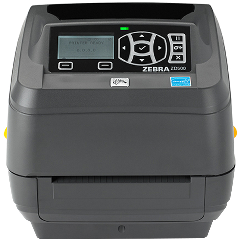 TT Printer ZD500; 203 dpi, EU and UK Cords, USB/Serial/Centronics Parallel/Ethernet/802.11abgn and Bluetooth