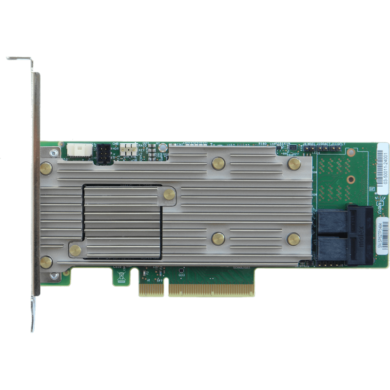 Intel® RAID Adapter RSP3DD080F Tri-mode PCIe/SAS/SATA , SAS3508, 8 int. ports PCIe/SAS/SATA, RAID 0, 1, 10, 5, 50, 6, 60 +JBOD, Cache 4GB, PCIe x8 Gen3