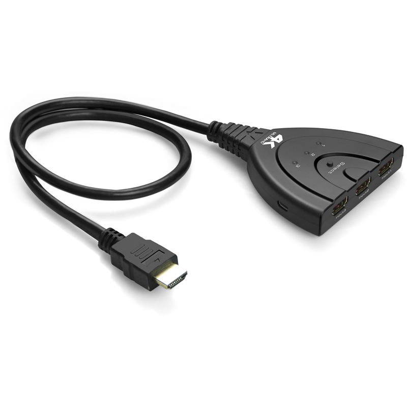 Greenconnect Переключатель HDMI 3 к 1 + USB port серия Greenline