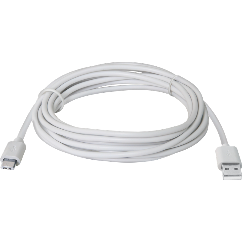 Defender USB кабель USB08-10BH USB2.0 белый, AM-MicroBM, 3м