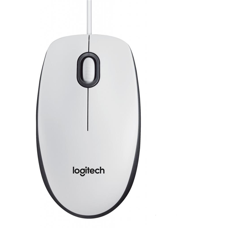 Мышь/ Logitech Mouse M100 USB White Ret