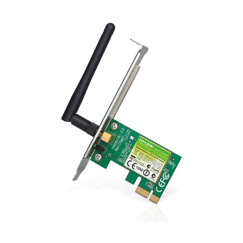 Адаптер Wi-Fi/ 150Mbps Wireless N PCI Express Adapter, Atheros, 1T1R, 2.4GHz, 802.11n/g/b, 1 detachable antenna