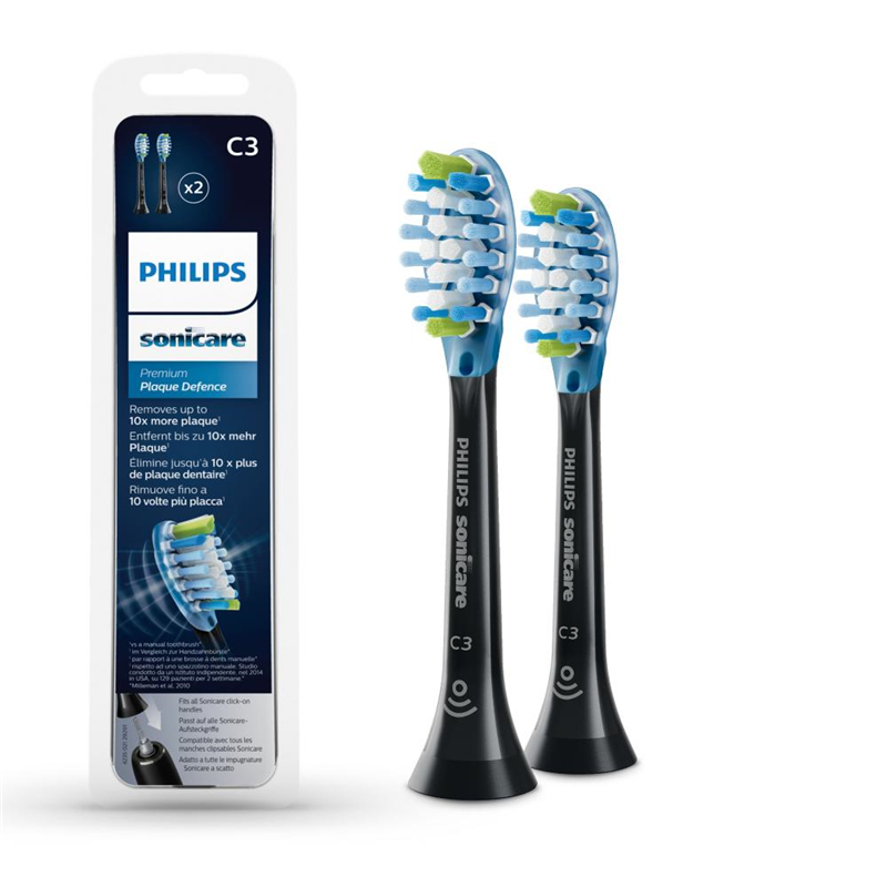 Насадки C3 Premium Plaque Defense HX9042 для электрической зубной щетки Philips Sonicare (2 шт.)