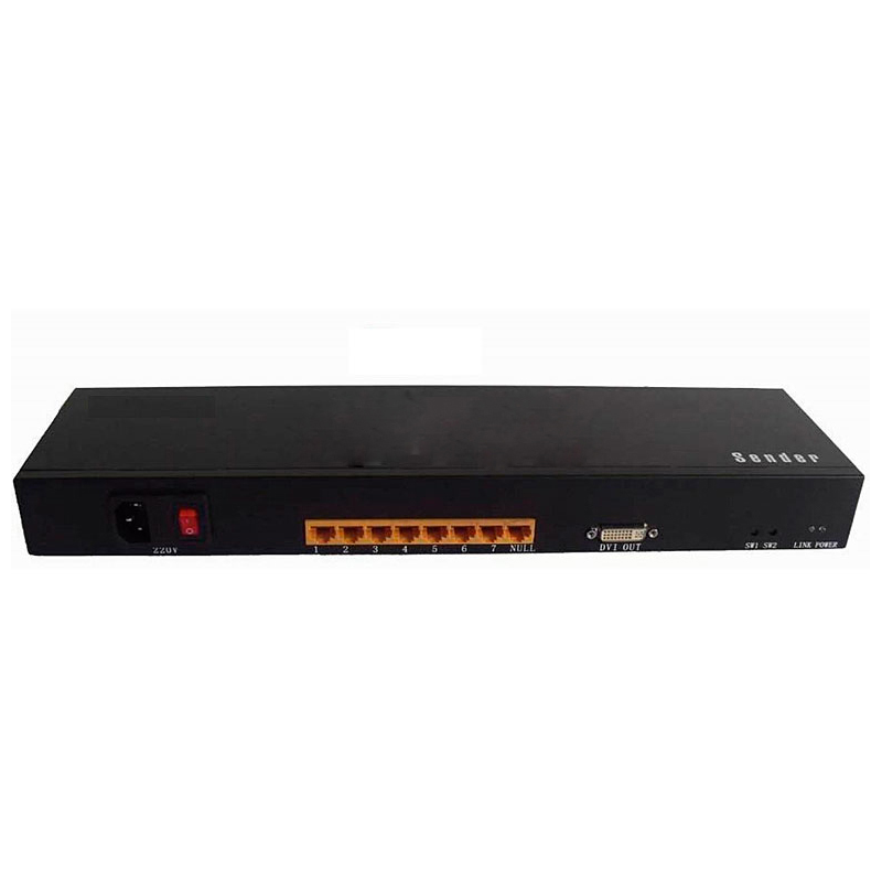 Разветвитель/ OSNOVO Разветвитель(распределитель) HDMI и USB сигналов 1вх./7вых. по витой паре(CAT5/5e/6), до 100м, 1080p, скорость передачи в каждую точку до 1Гб/сек; входы HDMI/VGA/USB, выходы 7 RJ45/DVI (для подключения локального монитора)
