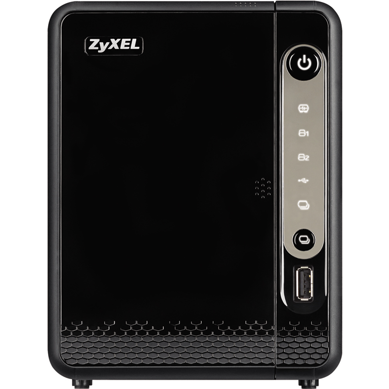 ZYXEL NAS326 network storage for 2 disks (up to 12 GB each), 1xLAN GE, 2xUSB3.0, 1xUSB2.0