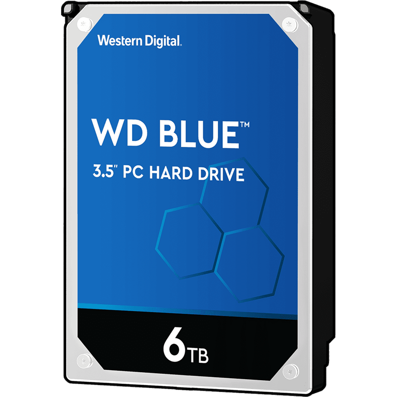 Жесткий диск/ HDD WD SATA3 6Tb Blue 5400 256Mb 3.5" 1 year ocs