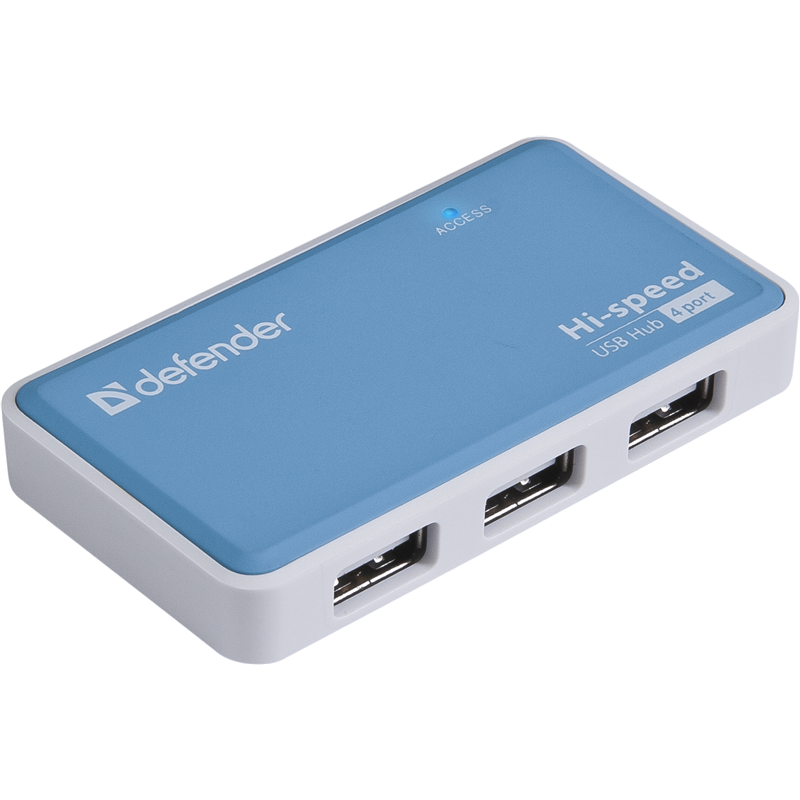 Defender Универсальный USB разветвитель Quadro Power USB2.0, 4порта, блок питания2A
