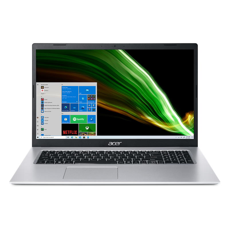 Ноутбук/ Acer Aspire 3 A317-33-P4L8 17.3"(1920x1080 (матовый) IPS)/Intel Pentium Silver N6000(1.1Ghz)/8192Mb/128PCISSDGb/noDVD/Int:UMA/Cam/BT/WiFi/war 1y/2.8kg/Silver/W10