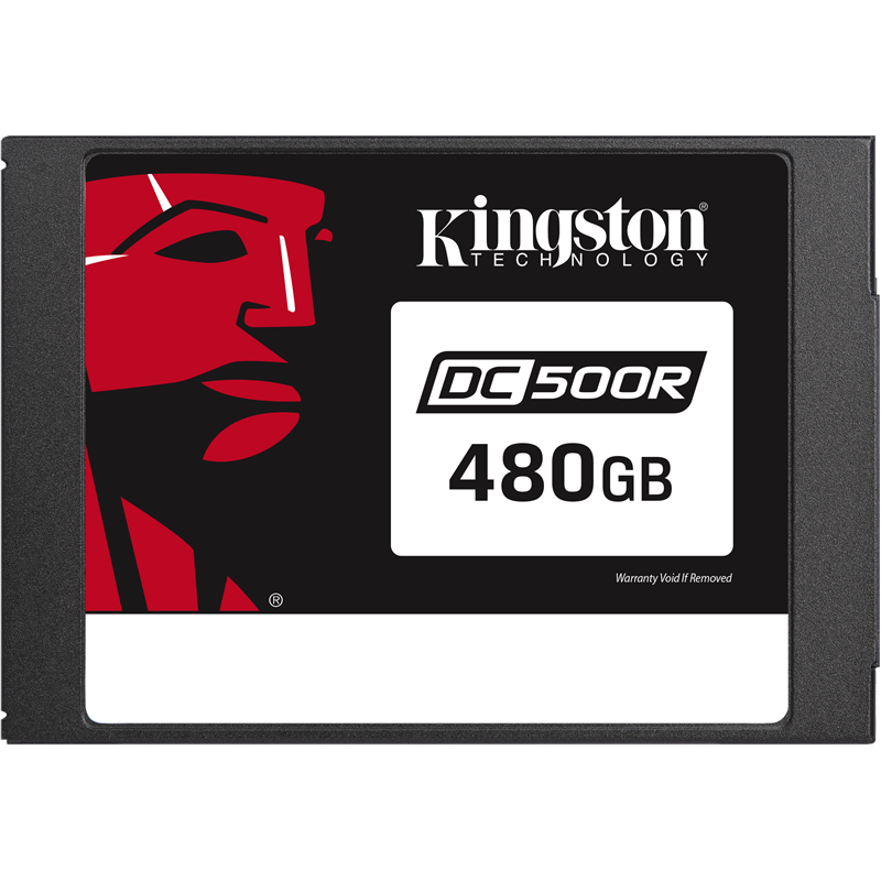 Kingston SSD DC500R, 480GB, 2.5" 7mm, SATA3, 3D TLC, R/W 555/500MB/s, IOPs 98 000/12 000, TBW 438, DWPD 0.5 (5 лет)