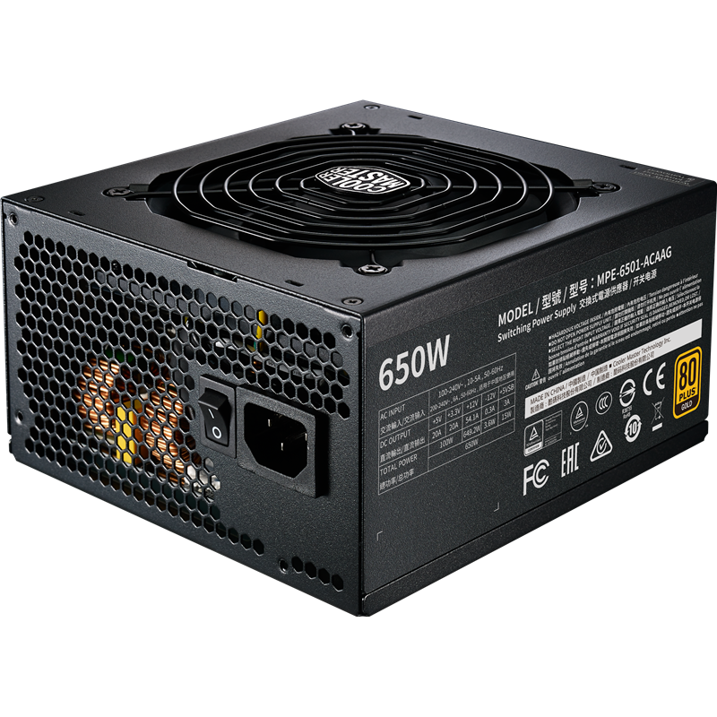 Power Supply Cooler Master MWE Gold V2 FM 650W A/EU Cable
