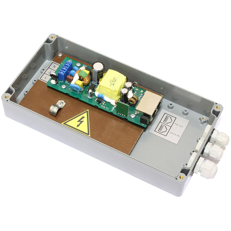 Инжектор/ OSNOVO Уличный PoE-инжектор Gigabit Ethernet на 1 порт, мощность PoE - до 30W