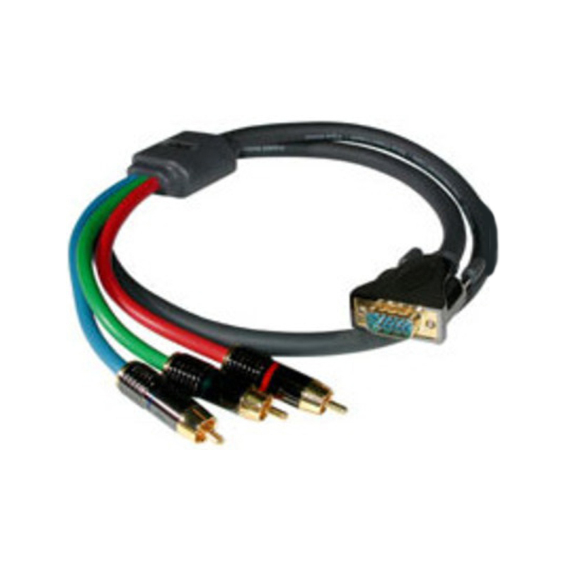 Кабель интерфейсный/ Content cable, VGA-M+2 RCA-M x VGA-M+3.5mm-M Mini-Stereo, 25', connects PC audio (3.5mm) and Video HD15 to audio (2xRCA) and video (HD15)