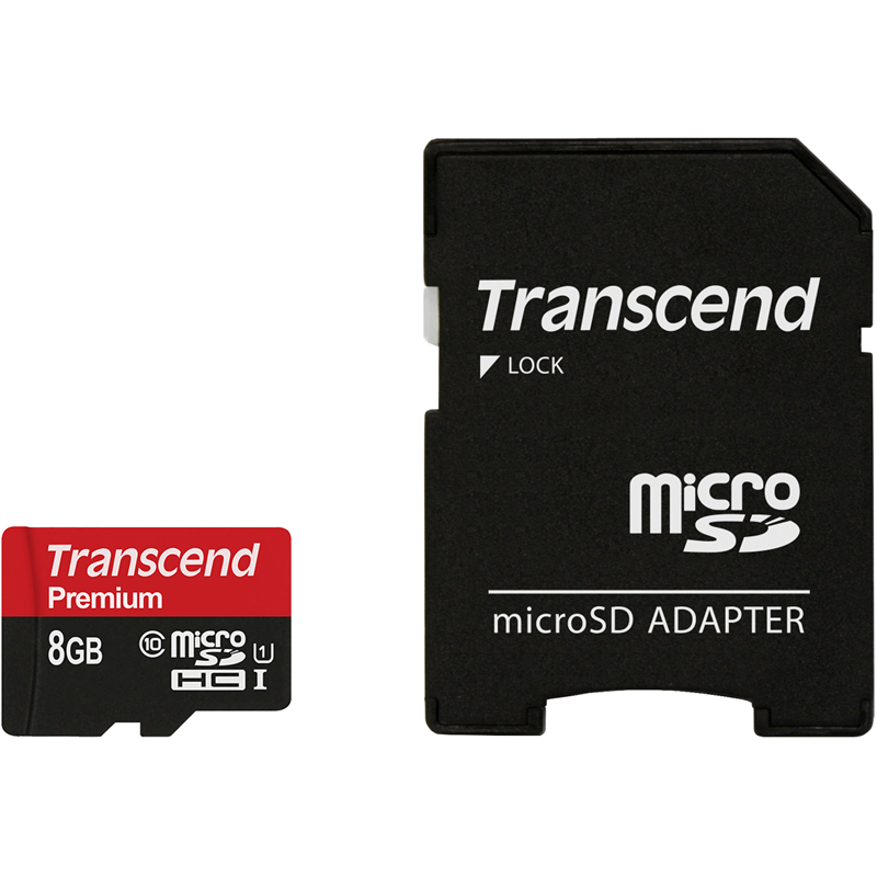 Transcend 8GB microSDHC Class 10 UHS-I 400x (Premium)