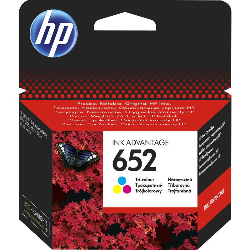 Картридж/ HP 652 Tri-colour Ink Cartridge