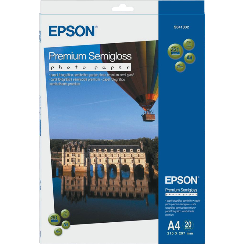 Epson Premium Semigloss Photo Paper A4