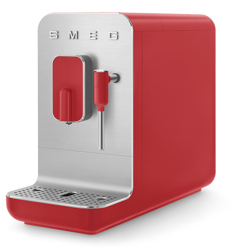 Кофемашина SMEG/ Автоматическая кофемашина, красный матовый