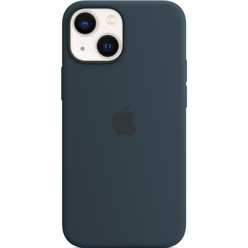 iPhone 13 mini Silicone Case with MagSafe - Abyss Blue