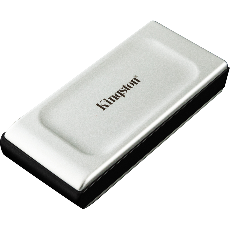 Твердотельный накопитель/ Kingston SSD XS2000, 500GB, Portable Type-C, USB 3.2 Gen 2x2, R/W 2000/2000MB/s, IP55, 70x33x14mm, Silver (5 лет)