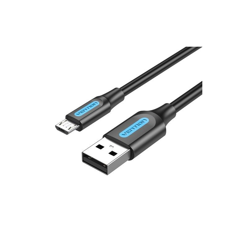 Кабель Vention USB 2.0 AM/micro B 5pin - 2м Черный