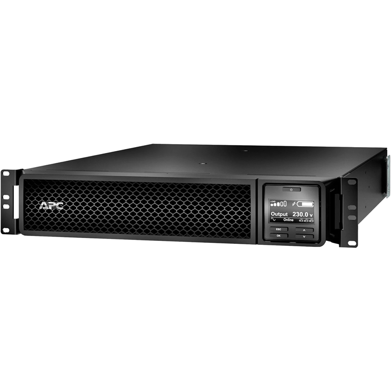 ИБП для монтажа в стойку/ Smart-UPS SRT 1.98 KВатт / 2.2 kВА On-Line, Extended-run, Black, Rack, with PowerChute Business Edition sofware, Interface Port DB-9 RS-232, SmartSlot, (2) IEC 320 C19, (8) IEC 320 C13