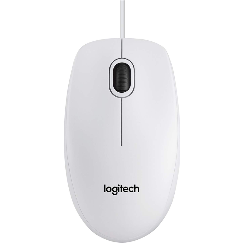 Logitech Optical Mouse B100  White USB   OEM
