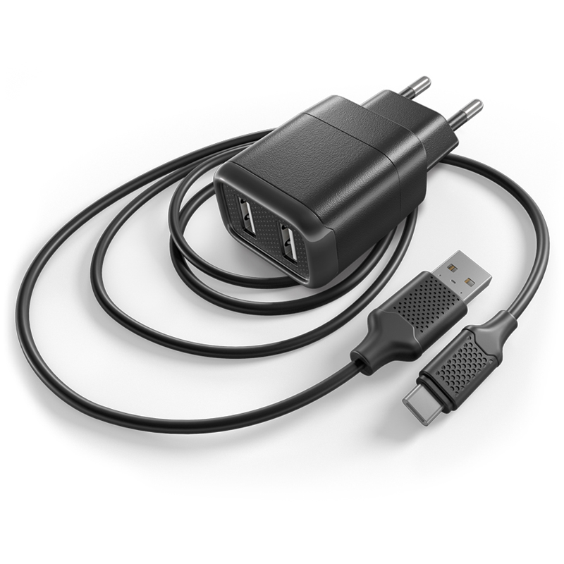 Сетевое ЗУ GAL UC-1499 в комплекте с кабелем USB A - type-C