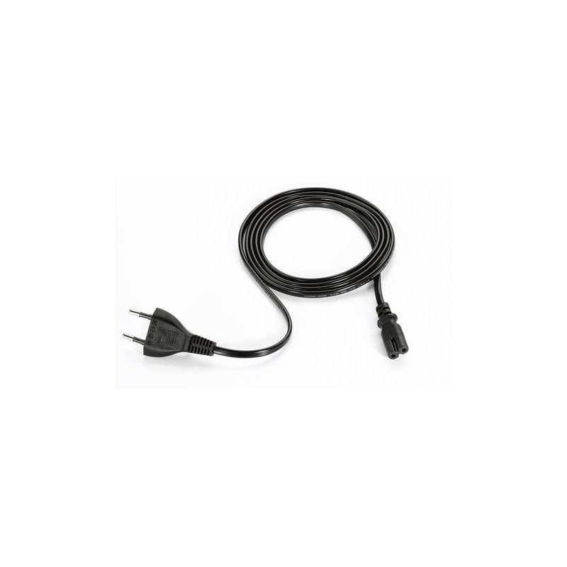 AC Line Cord, 1.8M ungrounded, two wire, CEE7/16. Europe, Abu Dhabi, Bolivia, Dubai, Egypt, Iran, Korea, Russia, Vietnam. For power supply PWRS-14000-249R and TEAM desktop charger DCH6001 (Countries: KR,VN,BE,FR,DE,IT,NL,ES,SE,AR,CL)