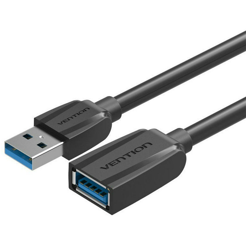 Кабель-удлинитель Vention USB 3.0 AM/AF - 3м Black Edition