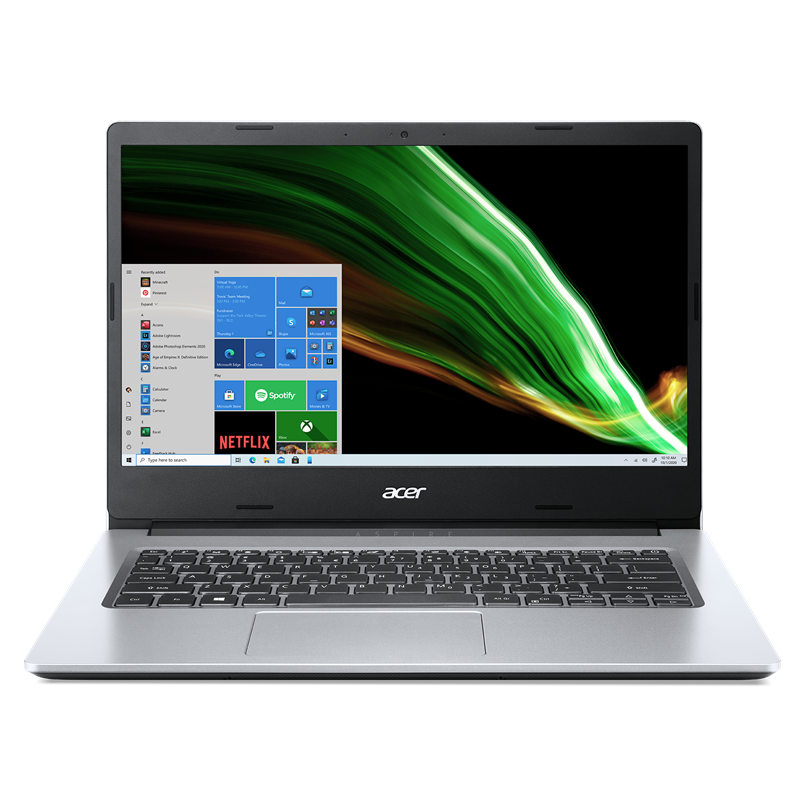 Ноутбук/ Acer Aspire 3 A314-35-C3XS 14"(1920x1080 (матовый) IPS)/Intel Celeron N4500(1.1Ghz)/4096Mb/256PCISSDGb/noDVD/Int:UMA/Cam/BT/WiFi/war 1y/1.9kg/Silver/W10