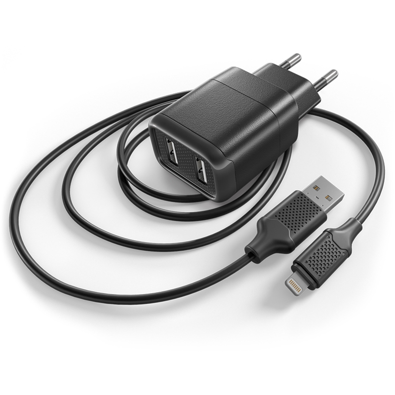 Сетевое ЗУ GAL UC-1489 в комплекте с кабелем USB A - 8 pin