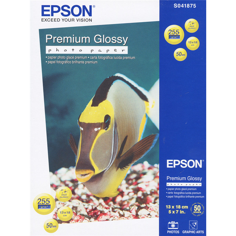 Epson Premium Glossy Photo Paper 13x18cm 50sh