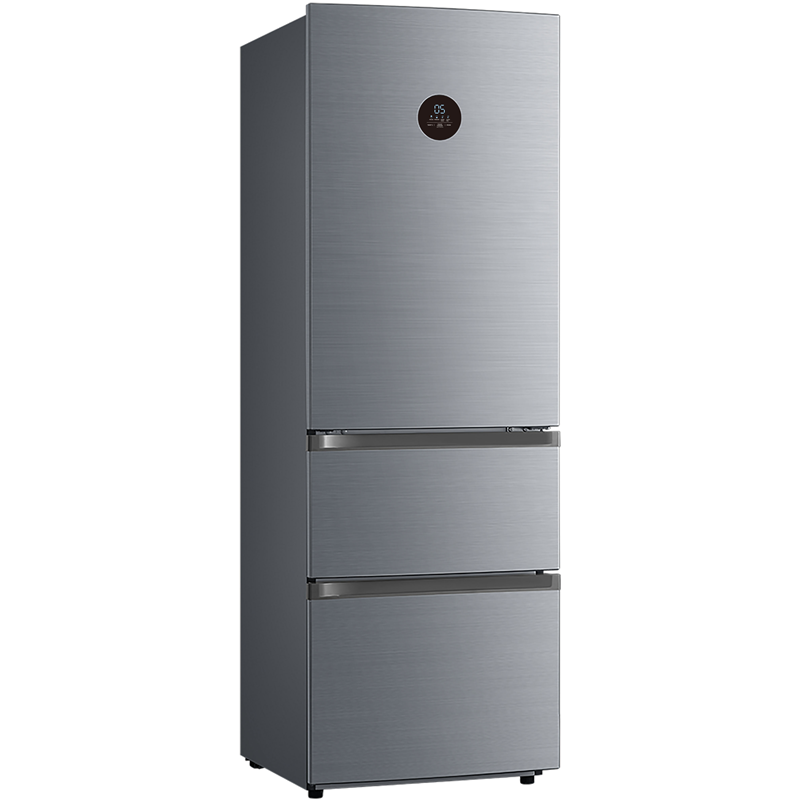 Холодильник/ 3-х дверный холодильник шириной 63 см, высота 187 см,  класс энергоэффективности А, нижнее расположение морозильной камеры, 2 выдвижных ящика морозильной камеры, Инверторный компрессор, cенсорное управление Smart Touch, Full NO FROST, Dynamic