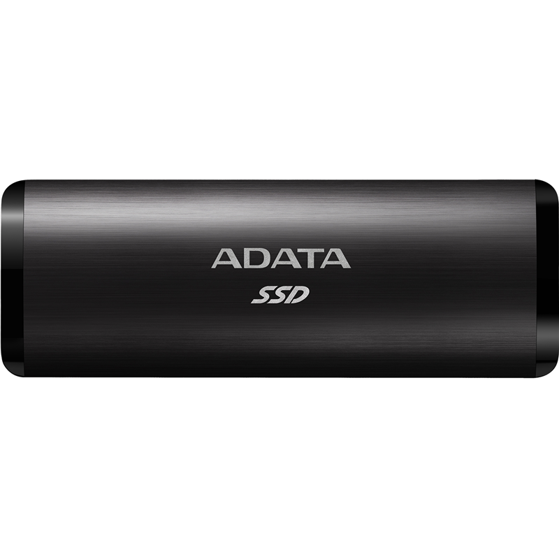 Твердотельный накопитель/ ADATA External SSD SE760, 512GB, Type-C, USB 3.2 Gen2, R/W 1000/800 MB/s, 122x44x14mm, Black (3 года)