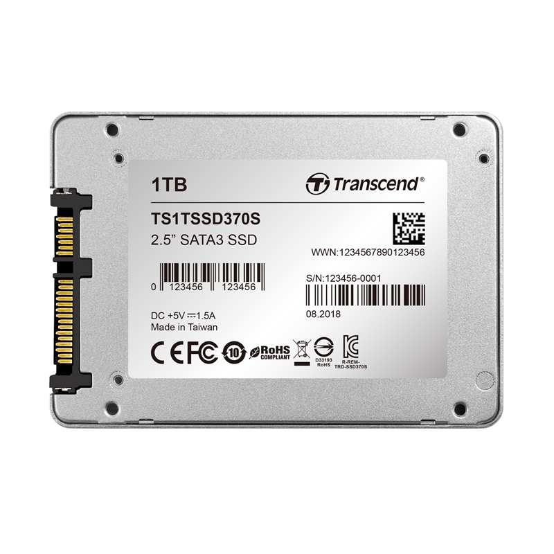 Transcend 1TB SSD, 2.5",  MLC, TS6500, 128MB DDR3, (Advanced Power shield, DevSleep mode) new package