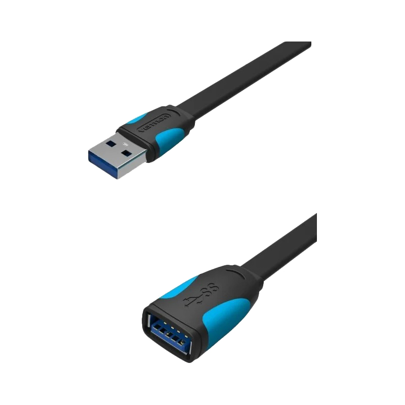 Кабель-удлинитель Vention USB 3.0 AM/AF - 1,5м плоский
