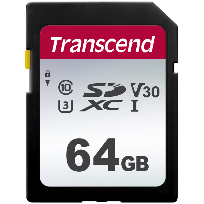 Карта памяти/ Transcend 64GB SDXC Class 10 UHS-I U3 R95, W45MB/s