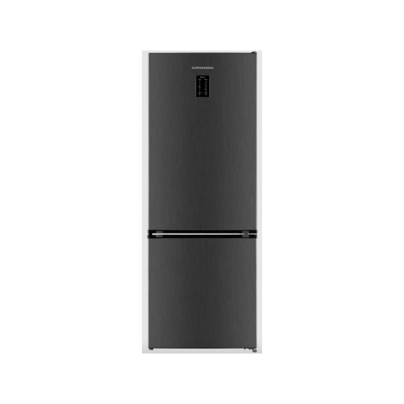 Холодильник Kuppersberg/ Отдельностоящий двухкамерный холодильник, Габариты (ШxВxГ): 70 х 192 х 72 см, полезный объем хол. камеры:333л, полезный объем мороз.камеры: 128л, класс энергопотребления А+ ,No frost , 43дБ, цвет: темный металл/металл