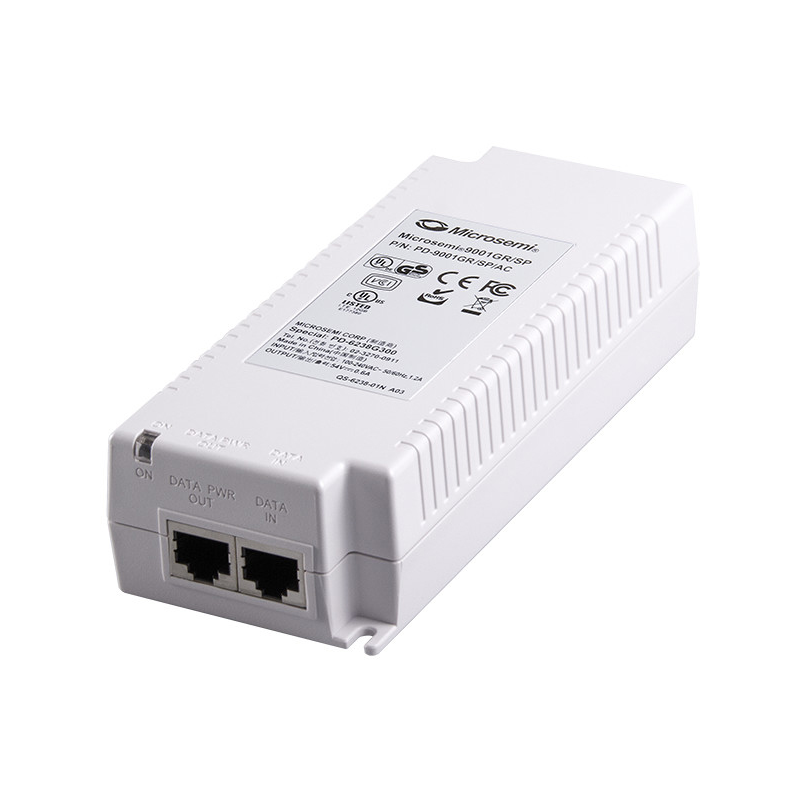 1-Port High Power Midspan, 60W, 10/100/1000 BaseT, AC Input with Lightning Protection