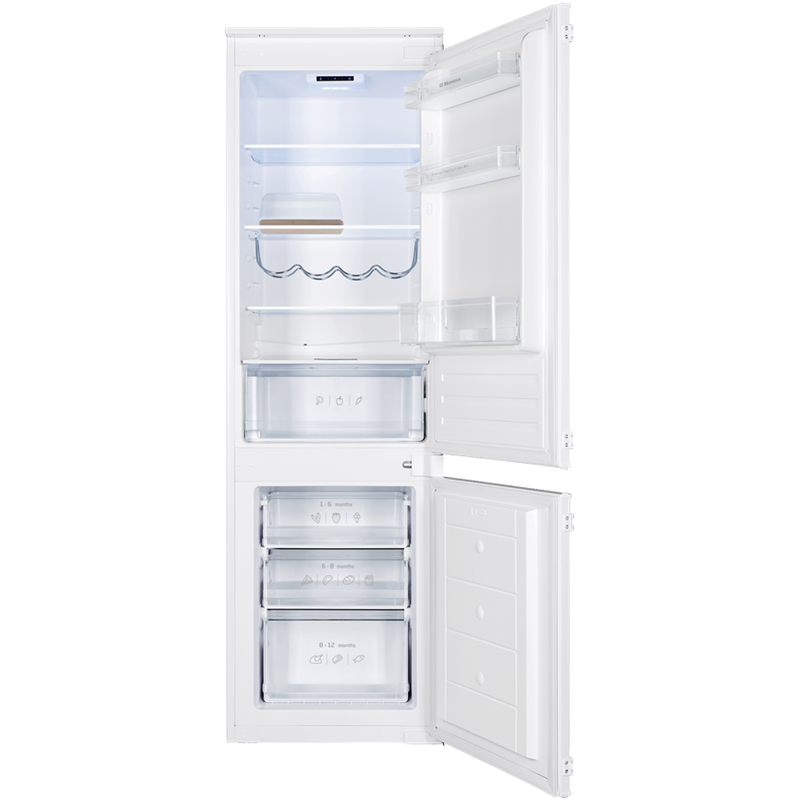 Встраиваемый холодильник/ Встраиваемый холодильник Hansa BK306.0N, Общий объем 270 л, Система LowFrost в морозильной камере, символьный дисплей, индикация открытой двери, полка для вина на 4 бутылки, деревянный контейнер для сыра