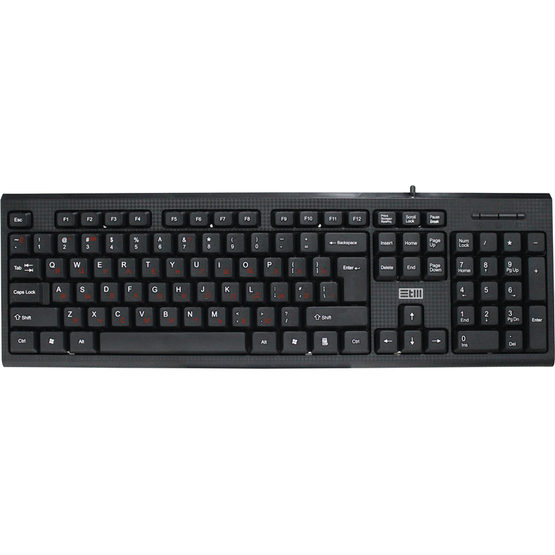 Клавиатура  проводная USB STM 201C черная/ STM USB Keyboard WIRED  STM 201C black