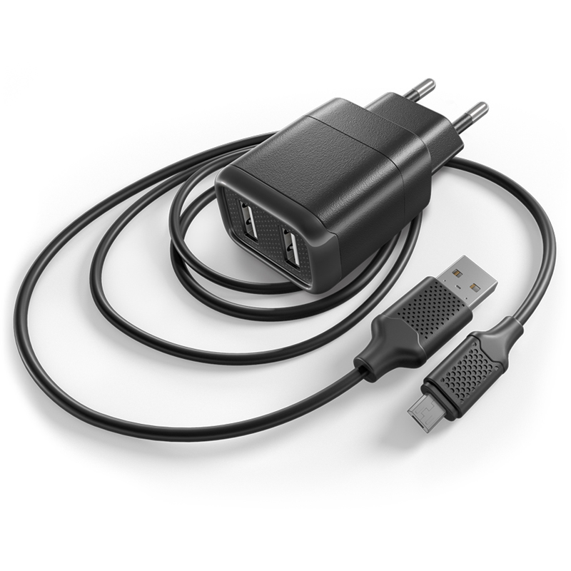 Сетевое ЗУ GAL UC-1479 в комплекте с кабелем USB A - micro USB