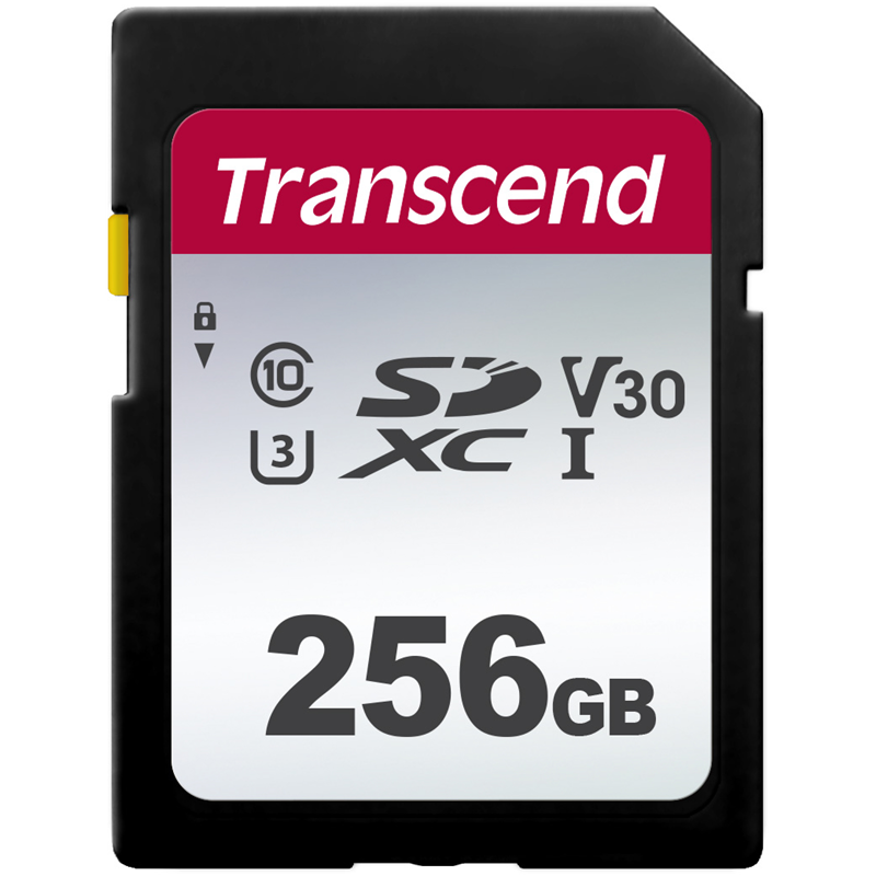 Карта памяти/ Transcend 256GB SDXC Class 10 UHS-I U3 R95, W45MB/s