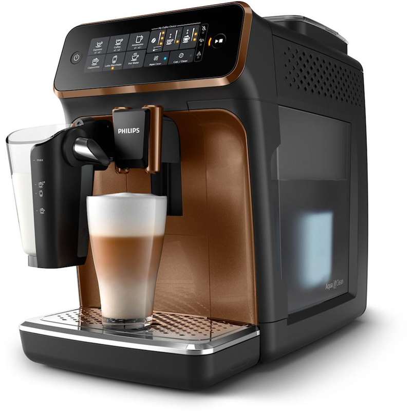 Кофемашина Philips/ LatteGo, сенсорная ПУ, 5 видов кофе, 12 степеней помола, Капучино