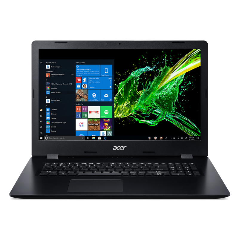 Ноутбук/ Acer Aspire 3 A317-32-P39L 17.3"(1920x1080 (матовый) IPS)/Intel Pentium N5030(1.1Ghz)/8192Mb/512PCISSDGb/noDVD/Int:UMA/Cam/BT/WiFi/war 1y/2.8kg/Black/W10